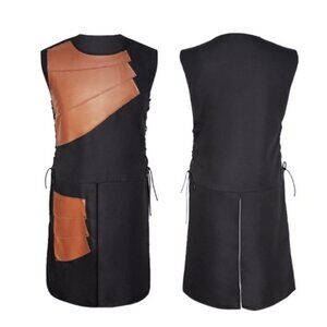Steampunk Gothic Vest Victorian Medieval Military Jacket Adult Size Small